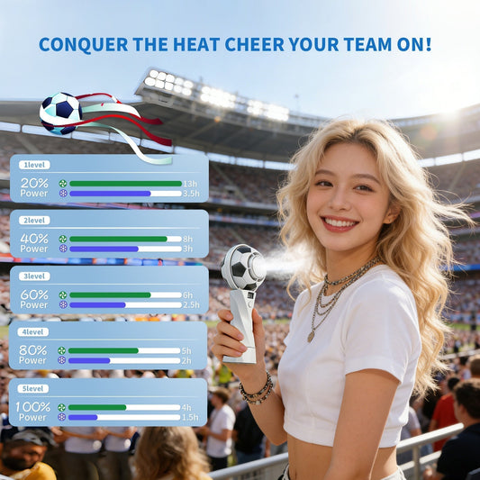 The Ultimate World Cup Style Portable Fan – Made for Your Summer Life