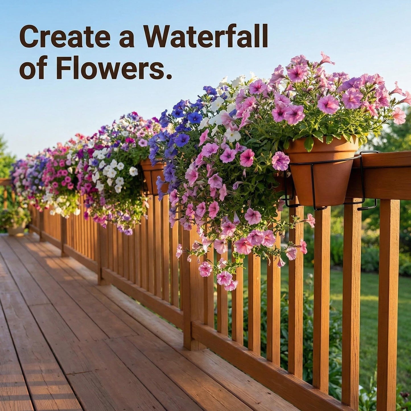 🌸🧺Tool-Free Balcony & Railing Plant Hanger.✨