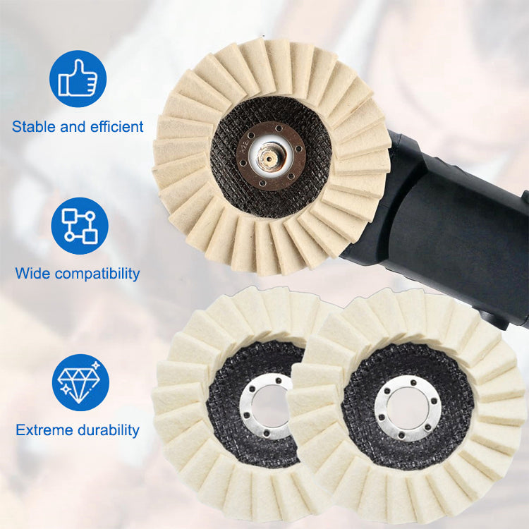 【Hot Sale - 49% OFF Today】Century-old Wool Felt Flap Wheel, sanding and fine finishing 2-in-1