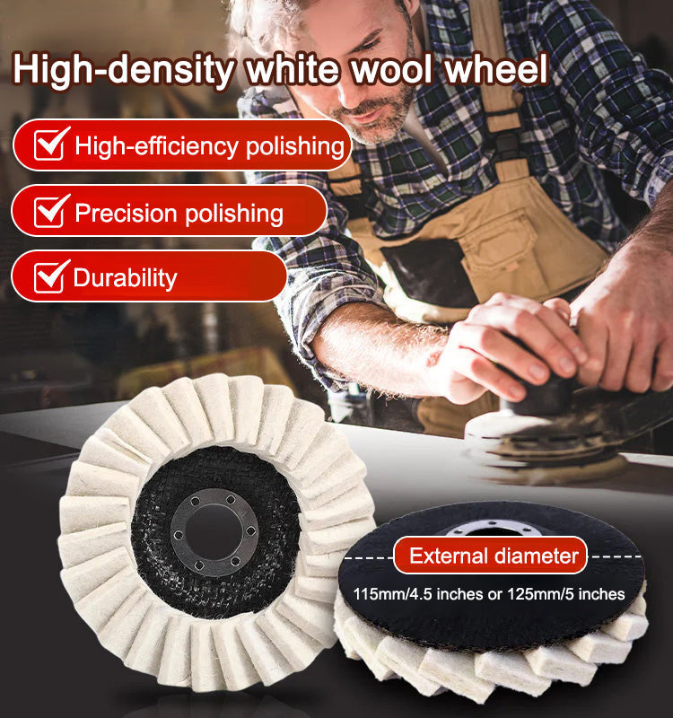 【Hot Sale - 49% OFF Today】Century-old Wool Felt Flap Wheel, sanding and fine finishing 2-in-1