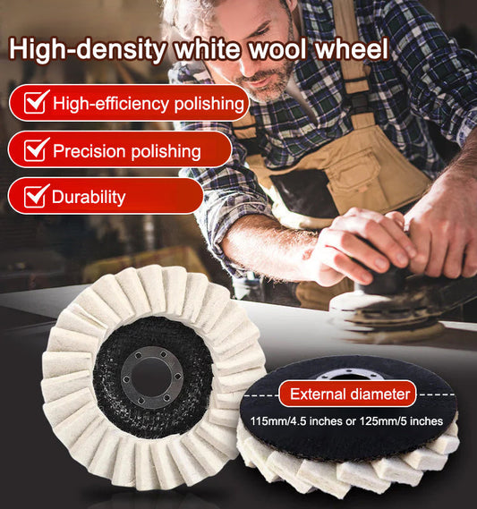 【Hot Sale - 49% OFF Today】Century-old Wool Felt Flap Wheel, sanding and fine finishing 2-in-1